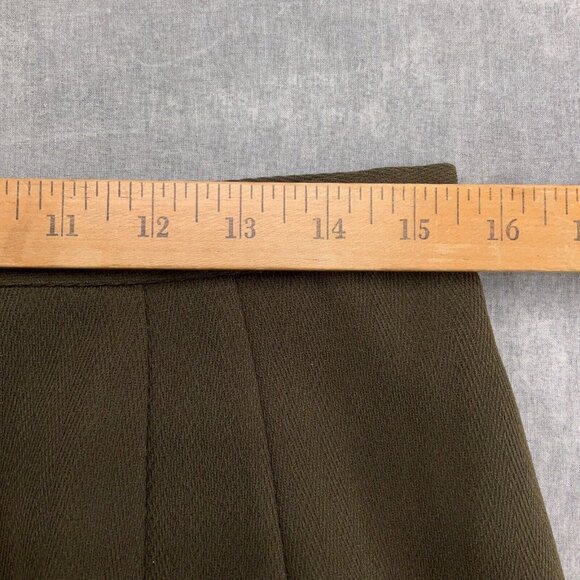 Travis Ayers Skirt Suit Women 12 30W x 24.5L Brown Floral Scarf Woven Poly - Picture 13 of 16